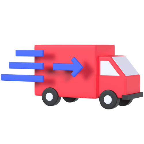 Camion effectuant une tournée de livraisons pour les commandes e-commerce de nos clients